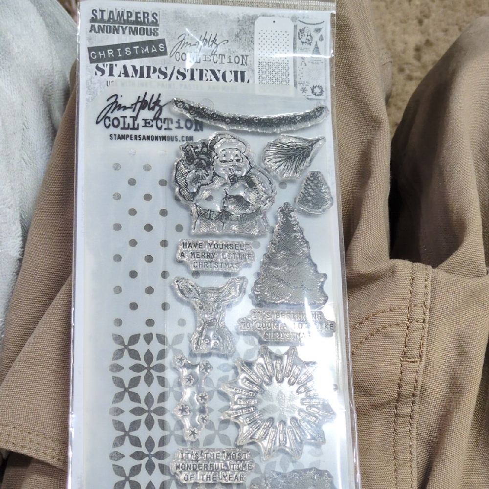 Christmas Stamps and Stencil Set